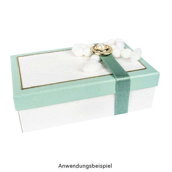 Geschenkboxen, rechteckig, verschiedene Größen, weiß, Rohlinge zum Weiterverzieren, 10 Stück