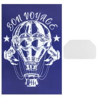 Siebdruckschablone Ballon, Bon Voyage, 32,5cm x 22,5cm, selbstklebend, inkl. Rakel