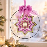 Bastelbox: Diamond-Painting-Sterne, Modern, 41-teilig