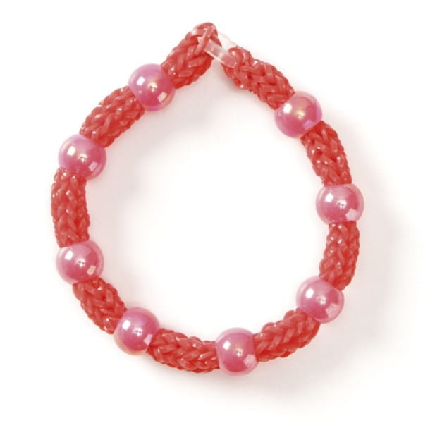 Perlen "Mona", Ø10 mm, 50 Stück, rosa-irisierend
