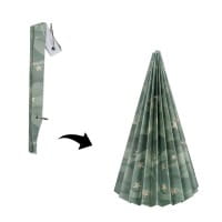 Magnet-Falt-Tanne, Design 3, Ø9,5cm, 17cm hoch, 180g/m², inkl. Tannenspitze