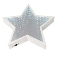 LED-Stern Infinity, zum Aufstellen, Ø 29,3cm, 60 LEDs in Weiß, inkl. Timer