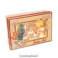 Kraftpapier-Geschenkboxen, rechteckig, verschiedene Größen, Rohlinge zum Weiterverzieren, 10 Stück