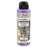 Pouring Mix, 2 in 1, Pouring Medium & Acrylfarbe, violett, 180ml