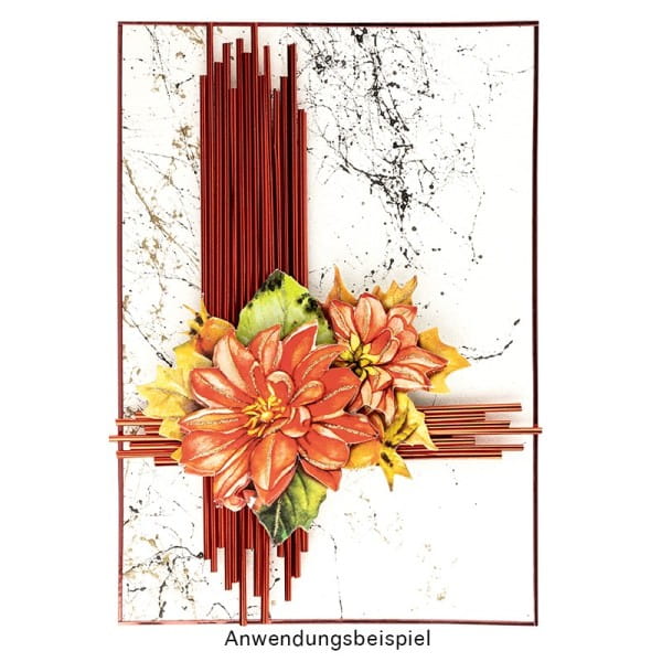 Folienhalme, Ø 2mm, 30cm lang, 40g, rot