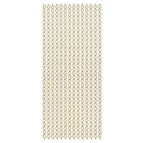 Sticker, Sternenbordüre, Perlmuttfolie, gold