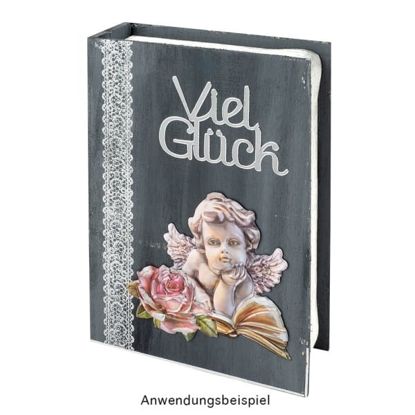 3-D Relief-Sticker, Vintage-Rosengrüße 5, verschiedene Größen, selbstklebend