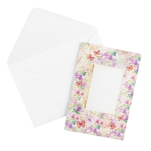 Motiv-Grußkarten, Blütentraum 3, 11,5cm x 16,5cm, 5 Designs, inkl. Umschläge, 10 Stück