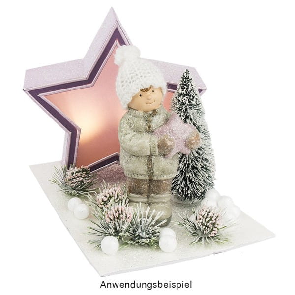 Sterne, Holzrahmen, Ø 19,5cm-30cm, 3 Stück