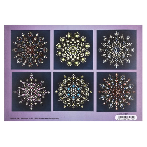 Malvorlage Easy Dotting, Punktmalerei, Zauberhafte Mandalas 2, 8 Vorlagen