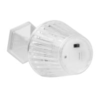 LED-Tischlämpchen, Kristalloptik 2, transparent, 12cm hoch, 2 Stück