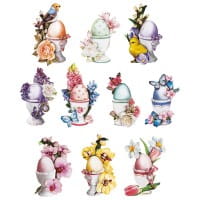 3-D Motive, Oster-Eierbecher, 5-10cm, 10 Motive