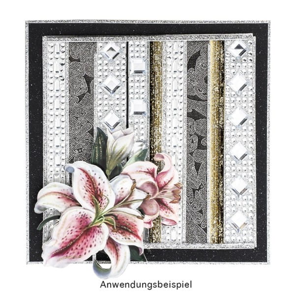 Royal-Schmuck, 5 selbstklebende Bordüren, 29 cm, klar