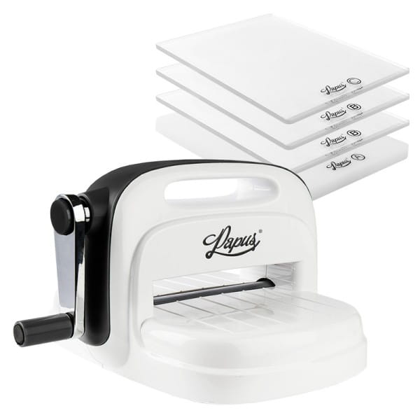 Präge- und Stanzmaschine, Papus, inkl. 4 Kunststoffplatten