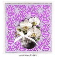 Laser-Kartenaufleger, Blumen 1, 14cm x 14cm, 4 versch. Designs, 5 Farbtöne, 20 Stück