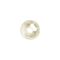 Perlen, rund, Ø 4mm, facettiert, klar, irisierend, 180 Stück
